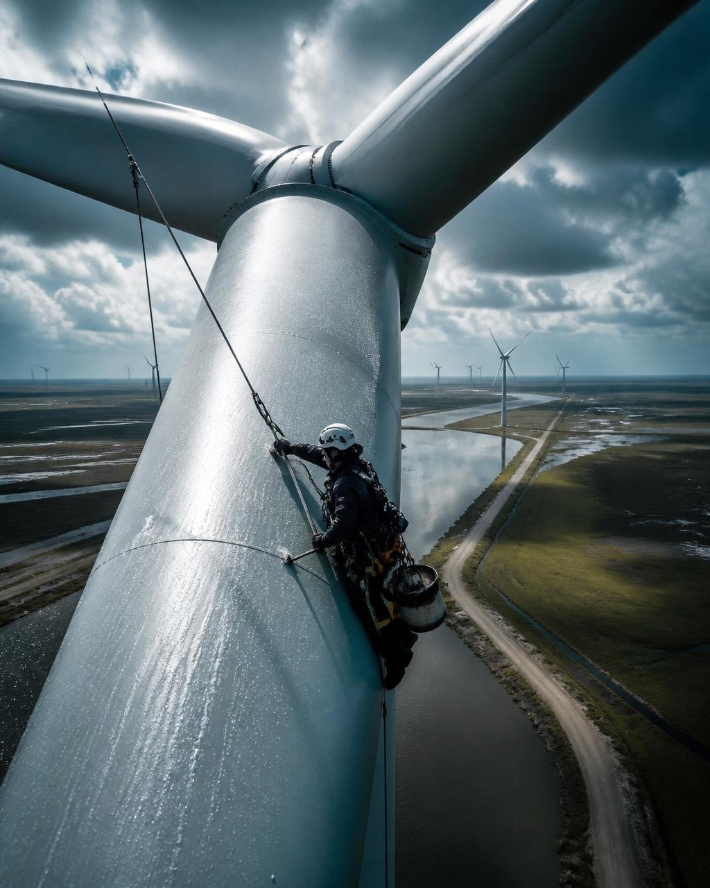 Wind Turbine Cleaning